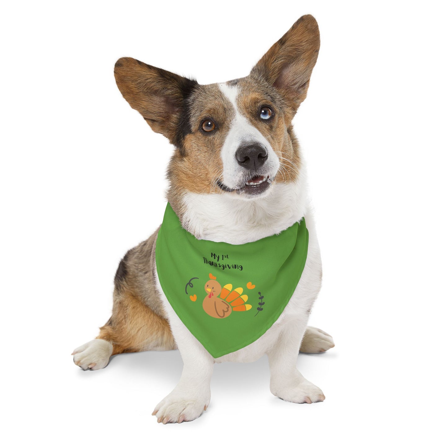 Thanksgiving Pet Bandana Collar - Cute Turkey Design for Dog Celebration