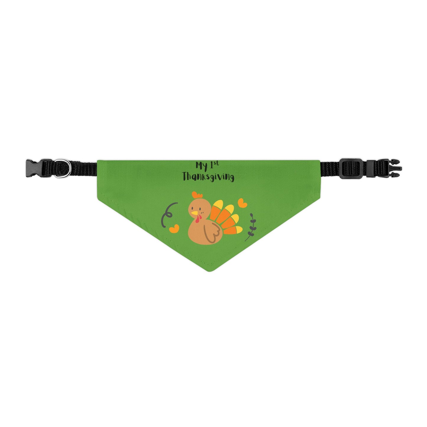 Thanksgiving Pet Bandana Collar - Cute Turkey Design for Dog Celebration