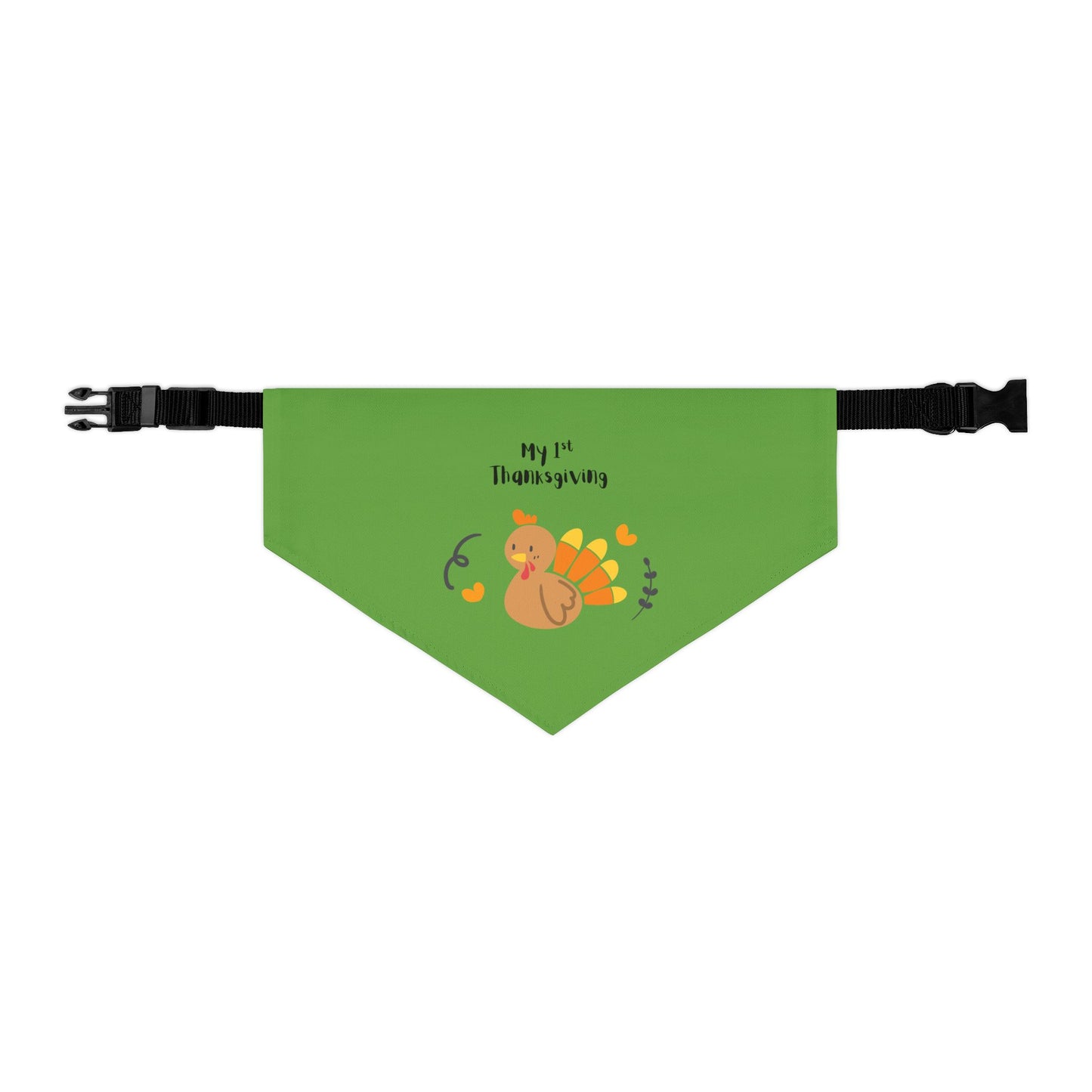 Thanksgiving Pet Bandana Collar - Cute Turkey Design for Dog Celebration