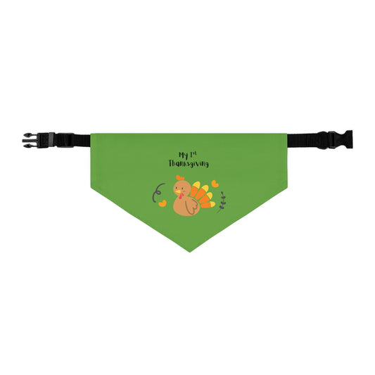 Thanksgiving Pet Bandana Collar - Cute Turkey Design for Dog Celebration